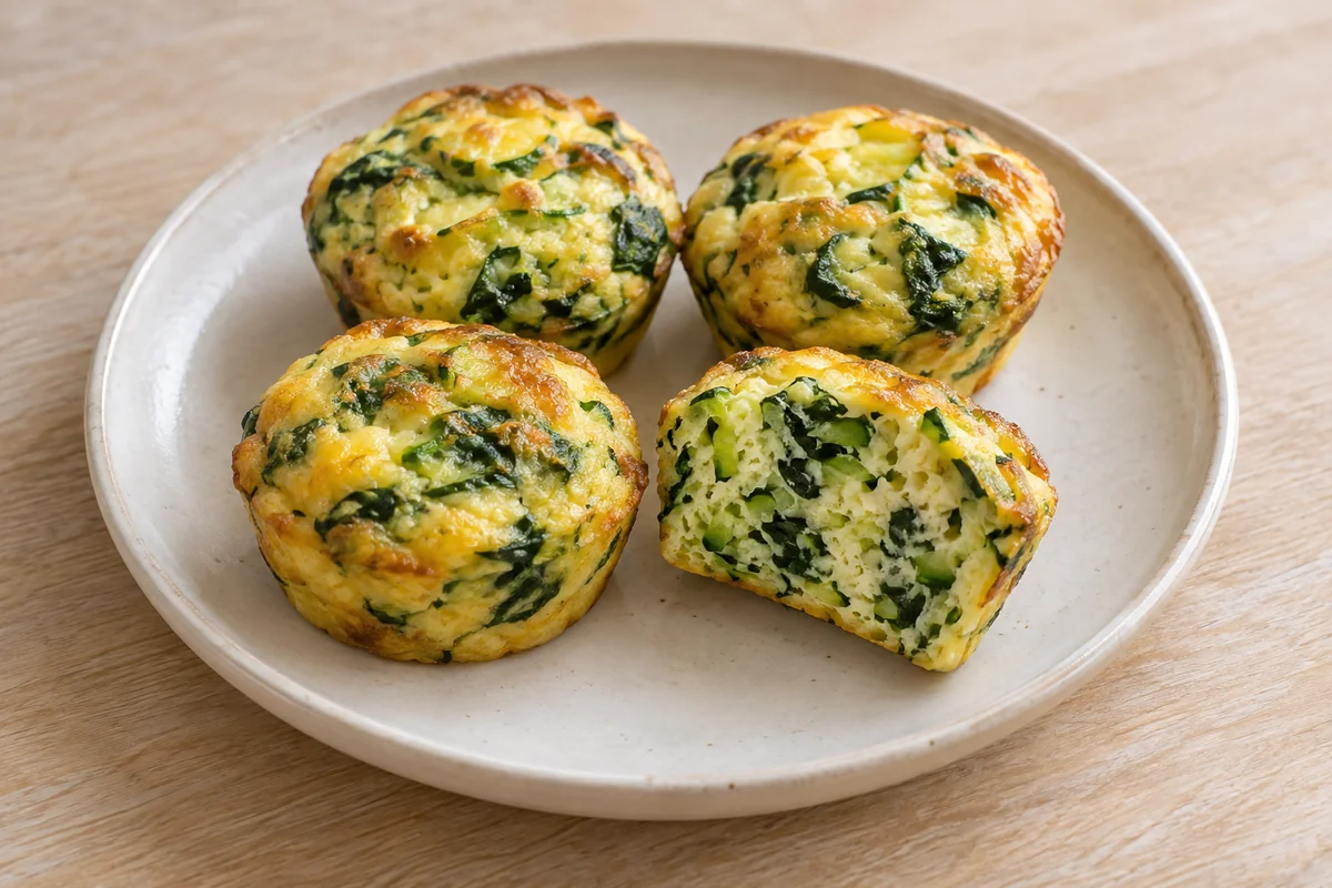 Spinat-Zucchini-Eiermuffins