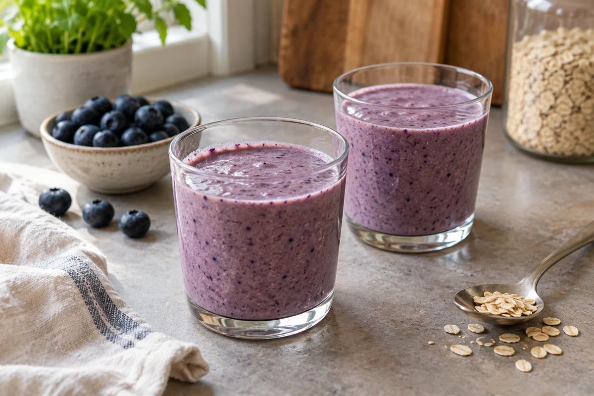Heidelbeer-Hafer-Smoothie