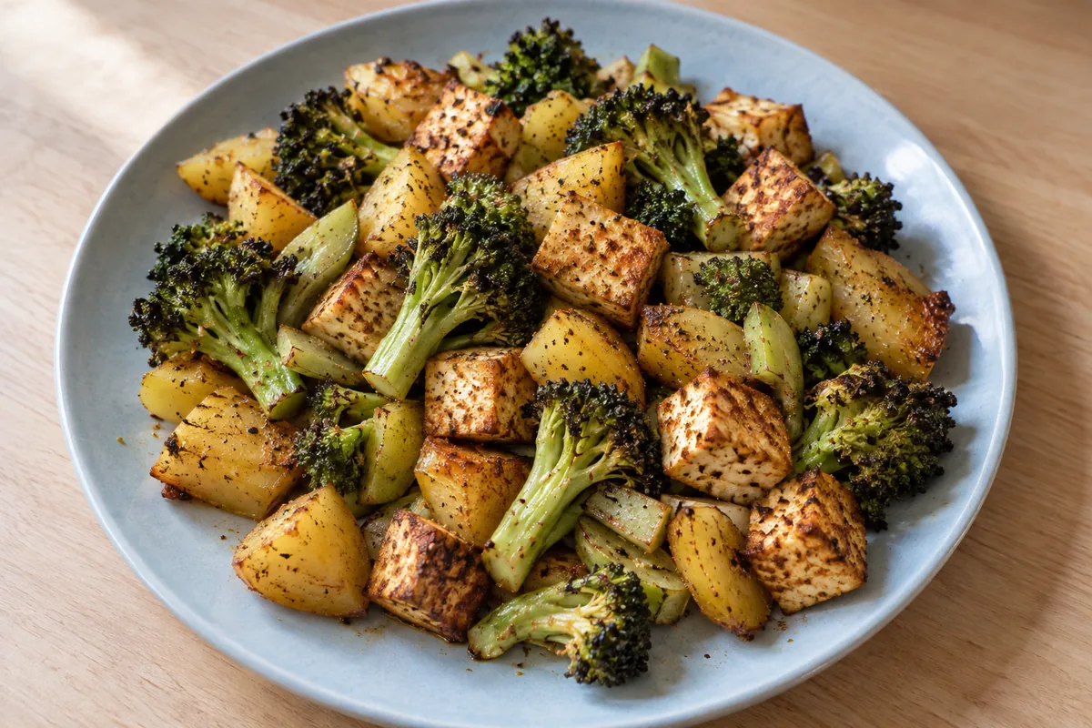 Brokkoli-Tofu-Blech