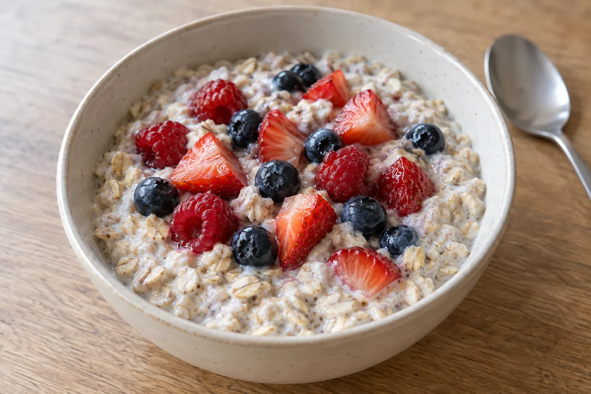 Overnight Oats mit Beeren